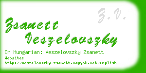 zsanett veszelovszky business card